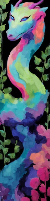 Free dragon bookmark featuring a smooth-skinned dragon